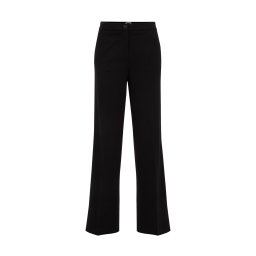 WE Fashion Pantaloni cu dungă negru