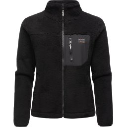 Ragwear Jachetă fleece 'Alaris' gri închis / negru