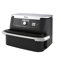 Friteuza Ninja AF500EU fryer Double 10.4 L Stand-alone 2470 W Hot air fryer Black, Stainless steel