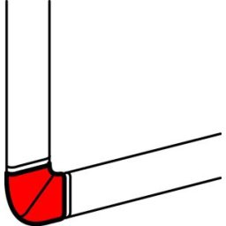 Angle Plat Plinthe 80X20 033747