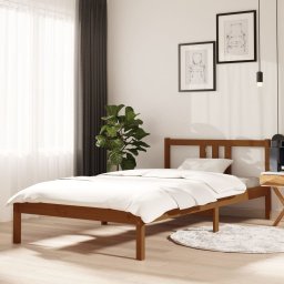 Cadru de pat, maro miere, 100x200 cm, lemn masiv de pin GartenMobel Dekor