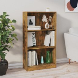 Biblioteca, stejar fumuriu, 60x24x109 cm, lemn prelucrat GartenMobel Dekor