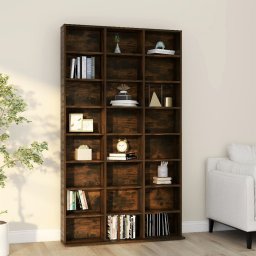 Dulap CD-uri, stejar fumuriu, 102x23x177,5 cm, lemn prelucrat GartenMobel Dekor