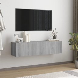 Comoda TV de perete, gri sonoma, 120x30x30 cm, lemn compozit GartenMobel Dekor