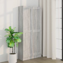 Biblioteca, gri sonoma, 82,5x30,5x185,5 cm, lemn prelucrat GartenMobel Dekor