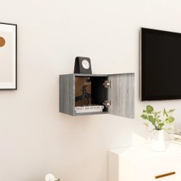 Dulapuri TV montaj pe perete, sonoma gri, 30,5x30x30 cm GartenMobel Dekor