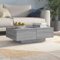 Masuta de cafea, gri sonoma, 90x60x31 cm, lemn prelucrat GartenMobel Dekor