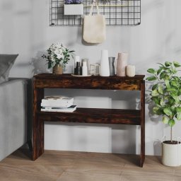 Masuta consola, stejar fumuriu, 102x30x80 cm, lemn prelucrat GartenMobel Dekor