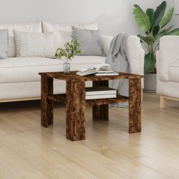 Masuta de cafea, stejar fumuriu, 60x60x42 cm, lemn prelucrat GartenMobel Dekor