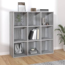 Biblioteca, gri sonoma, 98x29x97,5 cm GartenMobel Dekor