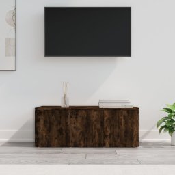 Comoda TV, stejar fumuriu, 80x34x30 cm, lemn prelucrat GartenMobel Dekor