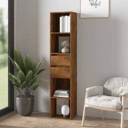 Biblioteca, stejar fumuriu, 36x30x171 cm, lemn prelucrat GartenMobel Dekor