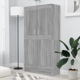 Biblioteca, gri sonoma, 82,5x30,5x150 cm, lemn prelucrat GartenMobel Dekor