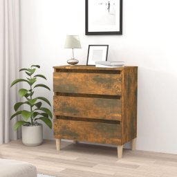 Servanta, stejar fumuriu, 60x35x69 cm, lemn compozit GartenMobel Dekor
