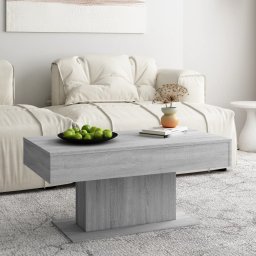 Masuta de cafea, gri sonoma, 96x50x45 cm, lemn prelucrat GartenMobel Dekor
