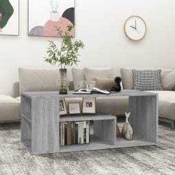 Masuta de cafea, gri sonoma, 100x50x40 cm, lemn prelucrat GartenMobel Dekor