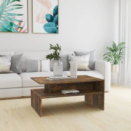 Masuta de cafea, stejar fumuriu, 90x60x42,5 cm, lemn prelucrat GartenMobel Dekor