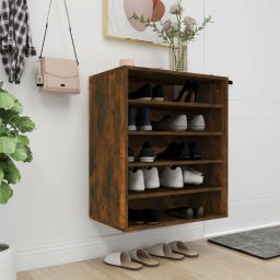 Pantofar, stejar fumuriu, 60x35x70 cm, lemn prelucrat GartenMobel Dekor