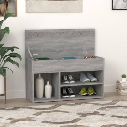 Banca pentru pantofi stejar sonoma 80x30x45 cm lemn prelucrat GartenMobel Dekor