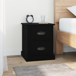 Noptiera, negru, 39x39x47,5 cm, lemn prelucrat GartenMobel Dekor