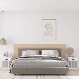 Noptiere, 2 buc., alb, 43x36x50 cm GartenMobel Dekor