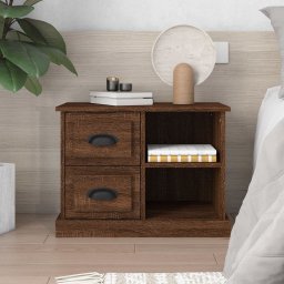 Noptiera, stejar maro, 60x35,5x45 cm GartenMobel Dekor