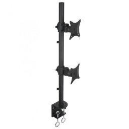 Suport universal de birou, pentru doua monitoare, 13 - 27 inch, Negru, Techly, ICA-LCD 350-D