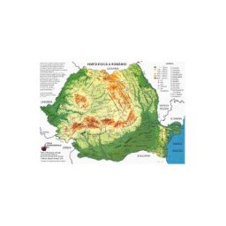 Plansa Harta Romaniei administrativa + fizica