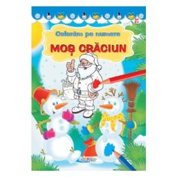 Coloram pe numere. Mos Craciun