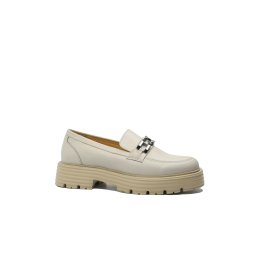 Loaferi damă la modă Caspian bej din piele naturală CASP44192-39 EU