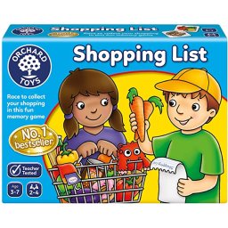 Pachet 3 Jocuri educative in limba engleza Lista de cumparaturi SHOPPING LIST, Fructe si Legume, Hainutele Mele