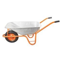 Roaba cu cuva zincata 80 l, roata cu camera, janta metalica, Evotools, model 80C,