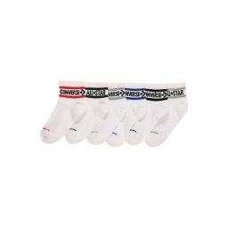 CONVERSE Șosete albastru / gri / roșu / negru / alb