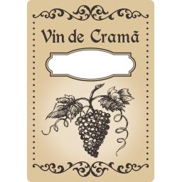 Etichete sticle personalizate, Vin de crama, 100x70 mm, 1000 buc rola