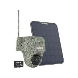 Camera de supraveghere Camera video pentru vanatoare Reolink Ranger GO PT, GSM 4G, 4K, slot card, microfon si difuzor, PIR, IR invizibil 10 m, acumulator 6000 mAh + panou solar