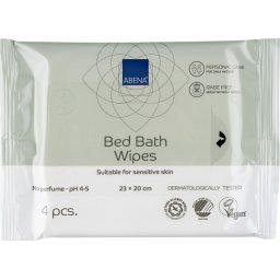 ABENA Servetele umede pentru spalare fara apa, 22X20 cm, 4 buc Bed Bath Wipes
