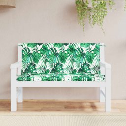 Perne banca de gradina 2 buc. model frunze 120x50x7 cm textil GartenMobel Dekor