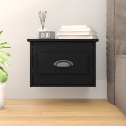 Noptiera de perete, negru, 41,5x36x28 cm GartenMobel Dekor