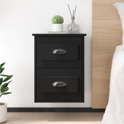 Noptiere de perete, 2 buc., negru, 41,5x36x53cm GartenMobel Dekor