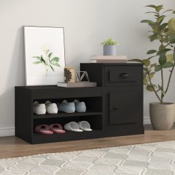 Pantofar, negru, 100x42x60 cm, lemn prelucrat GartenMobel Dekor