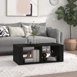 Masuta de cafea, negru, 100x50x36 cm, lemn prelucrat GartenMobel Dekor