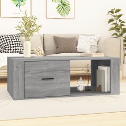 Masuta de cafea, gri sonoma, 100x50,5x35 cm, lemn compozit GartenMobel Dekor