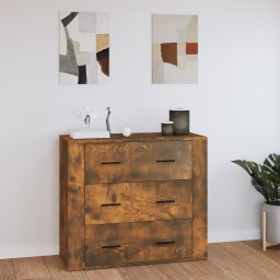 Servanta, stejar fumuriu, 80x33x70 cm, lemn compozit GartenMobel Dekor