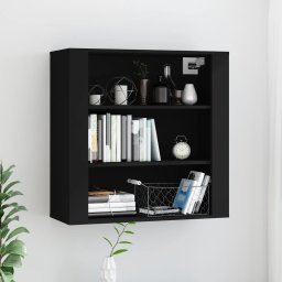 Dulap de perete, negru, 80x33x80 cm, lemn prelucrat GartenMobel Dekor