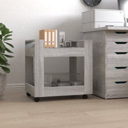 Carucior de birou, gri sonoma, 60x45x60 cm, lemn prelucrat GartenMobel Dekor