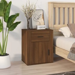 Noptiera, stejar maro, 50x36x60 cm, lemn prelucrat GartenMobel Dekor