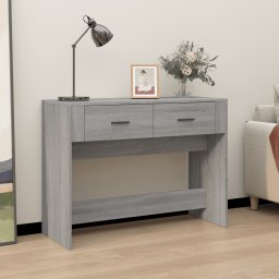 Masuta consola, gri sonoma, 100x39x75 cm, lemn prelucrat GartenMobel Dekor