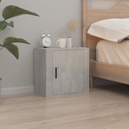 Noptiera de perete, gri beton, 50x30x47 cm GartenMobel Dekor