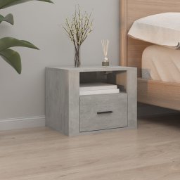 Noptiera de perete, gri beton, 50x36x40 cm GartenMobel Dekor