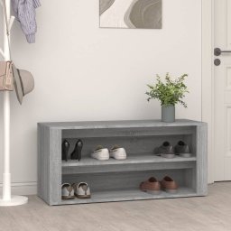 Pantofar, gri beton, 100x35x45 cm, lemn compozit GartenMobel Dekor
